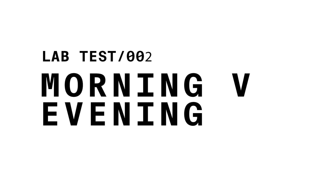 GRAPHIC READING LAB TEST/002 MORNING V EVENING